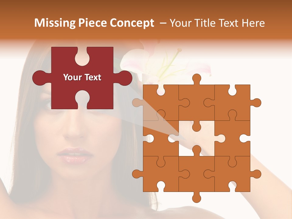 Female Relaxation Caucasian PowerPoint Template