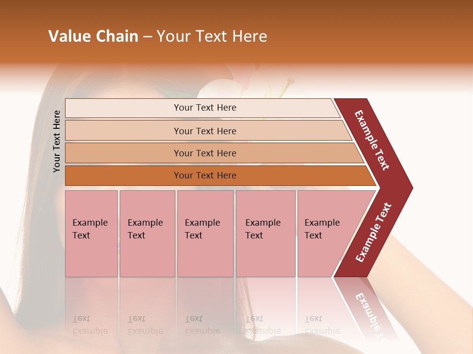 Female Relaxation Caucasian PowerPoint Template