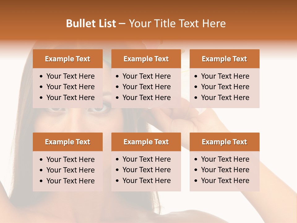 Female Relaxation Caucasian PowerPoint Template