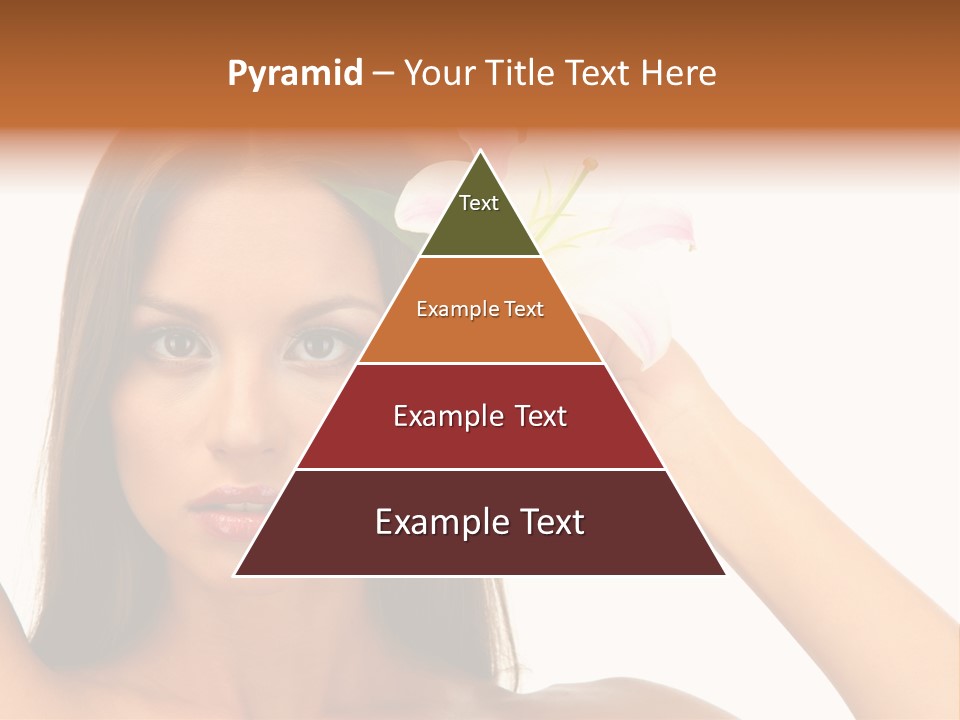 Female Relaxation Caucasian PowerPoint Template