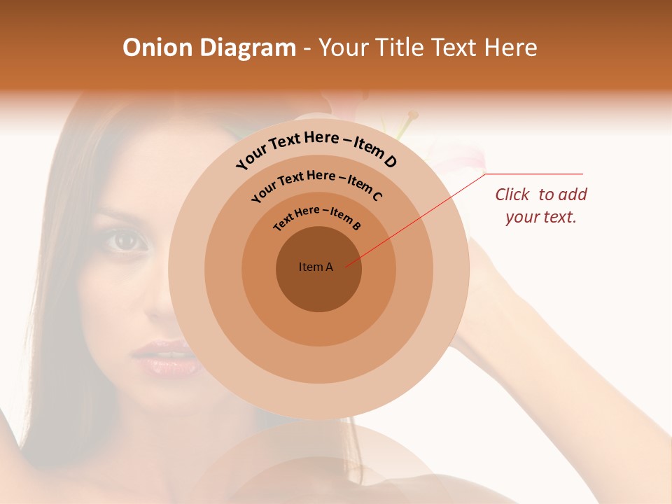 Female Relaxation Caucasian PowerPoint Template