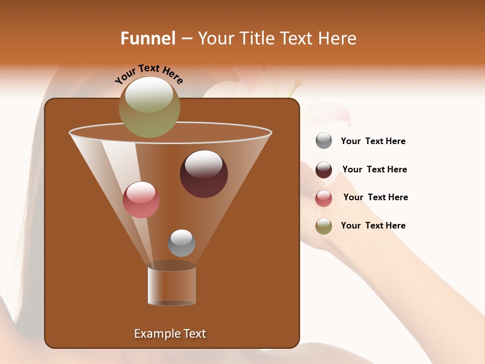 Female Relaxation Caucasian PowerPoint Template