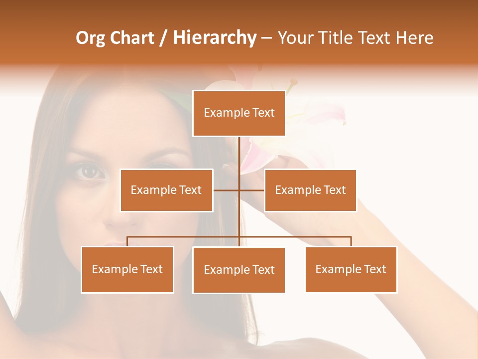 Female Relaxation Caucasian PowerPoint Template