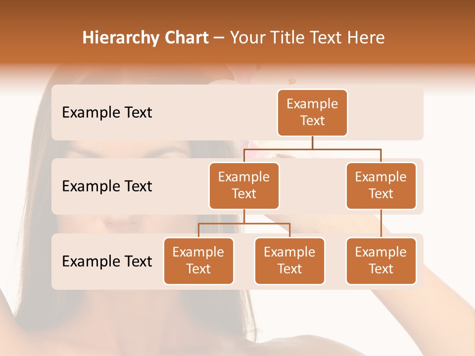 Female Relaxation Caucasian PowerPoint Template