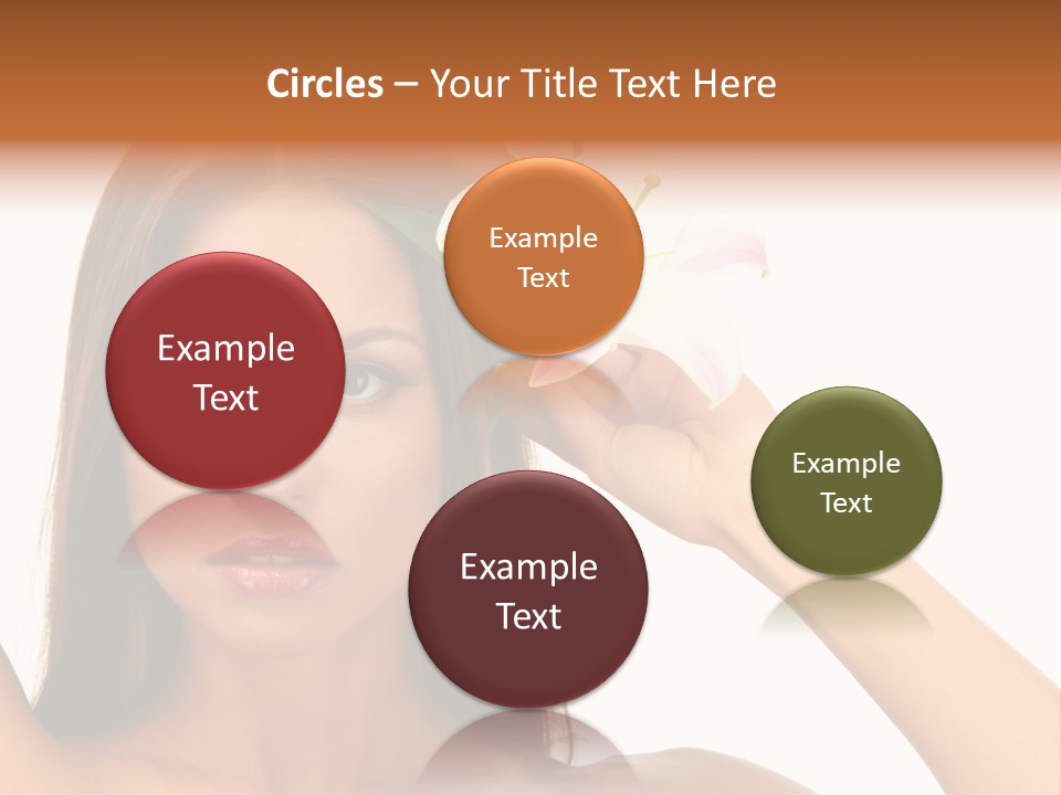 Female Relaxation Caucasian PowerPoint Template