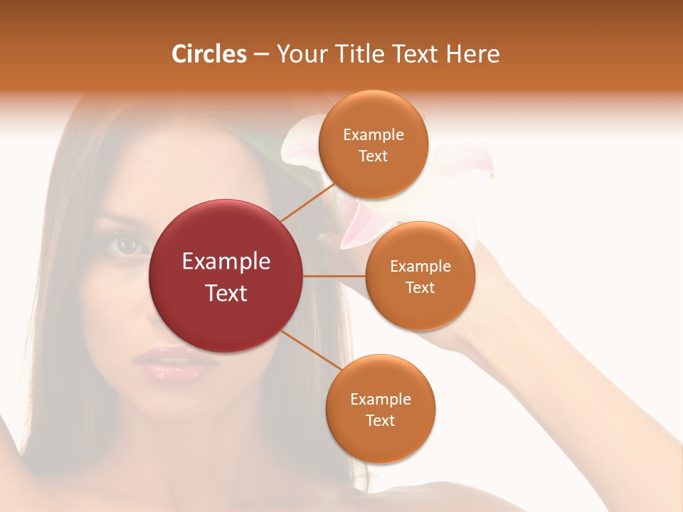 Female Relaxation Caucasian PowerPoint Template