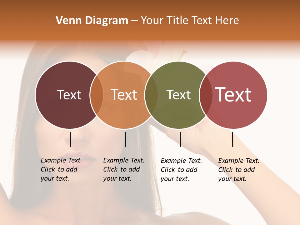 Female Relaxation Caucasian PowerPoint Template