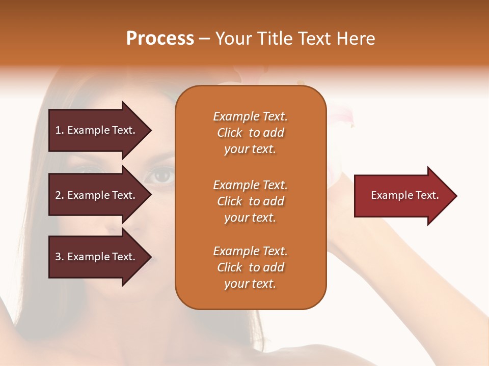 Female Relaxation Caucasian PowerPoint Template