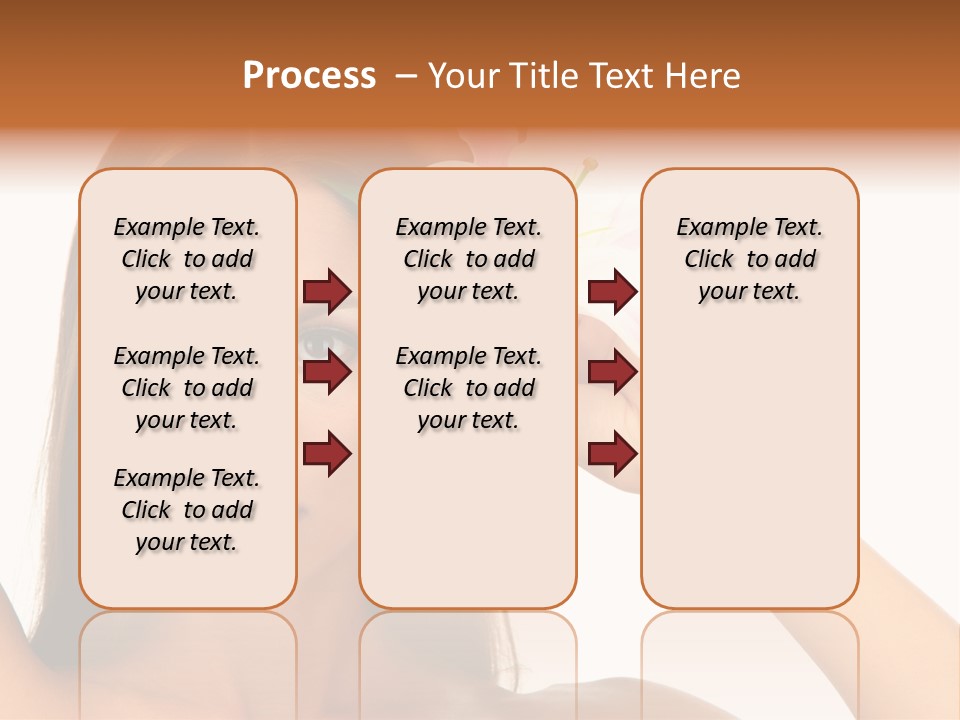 Female Relaxation Caucasian PowerPoint Template