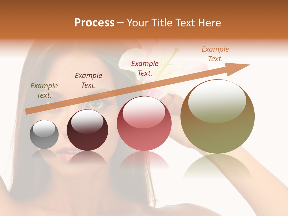 Female Relaxation Caucasian PowerPoint Template