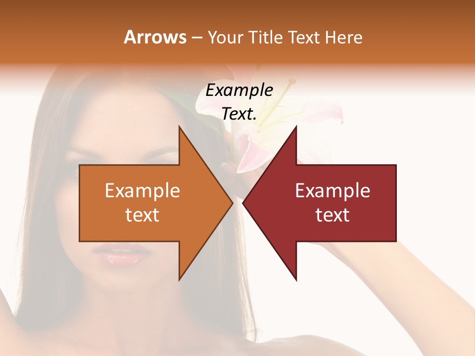 Female Relaxation Caucasian PowerPoint Template