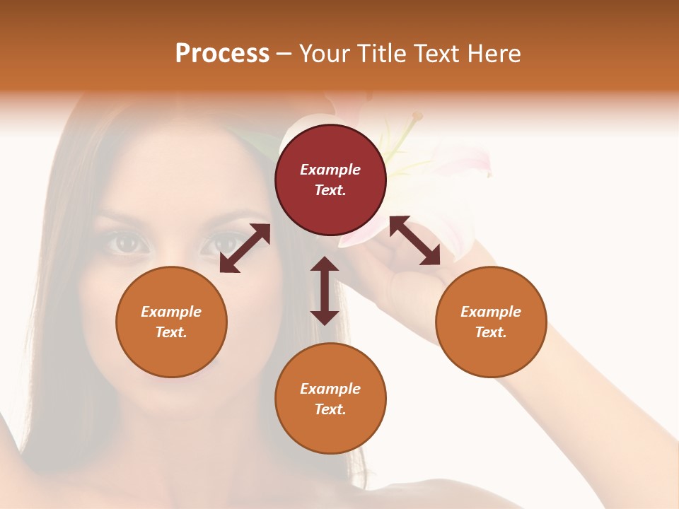 Female Relaxation Caucasian PowerPoint Template