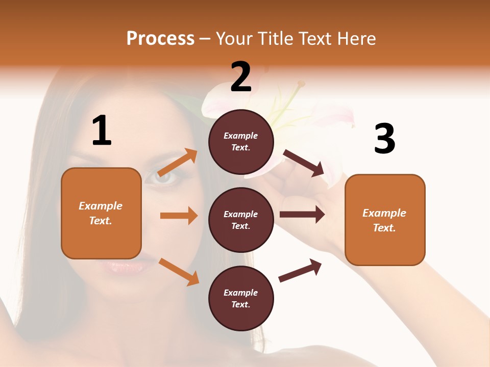 Female Relaxation Caucasian PowerPoint Template