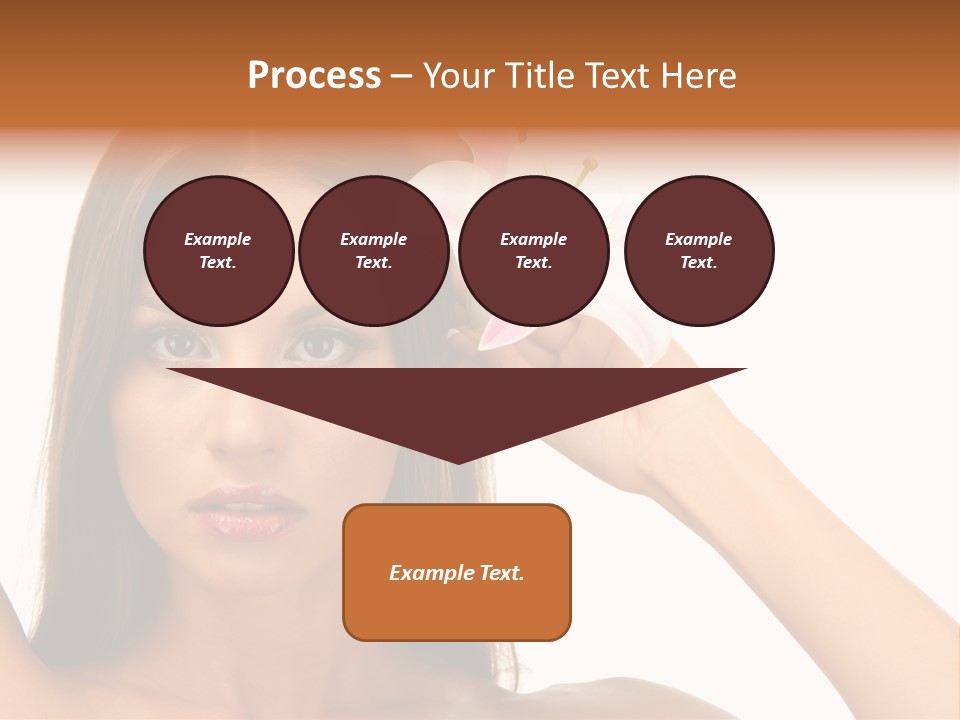 Female Relaxation Caucasian PowerPoint Template