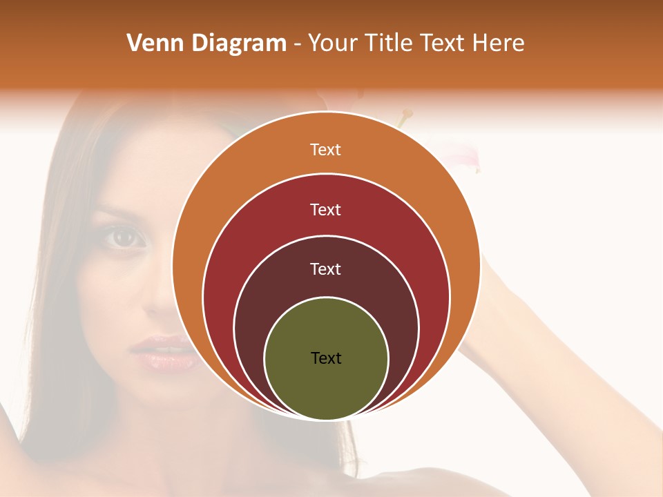 Female Relaxation Caucasian PowerPoint Template