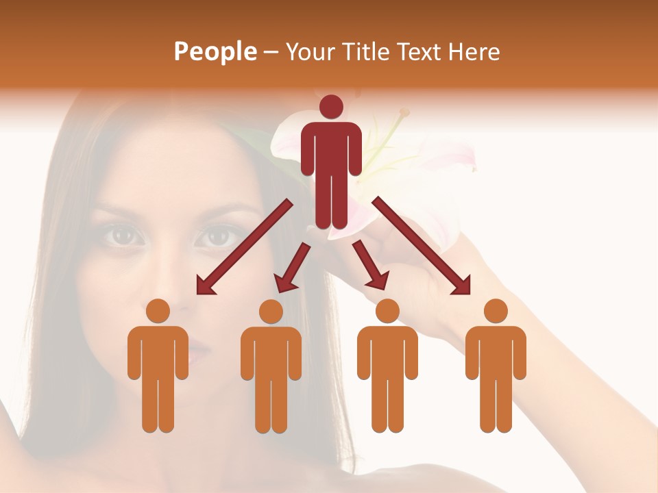 Female Relaxation Caucasian PowerPoint Template