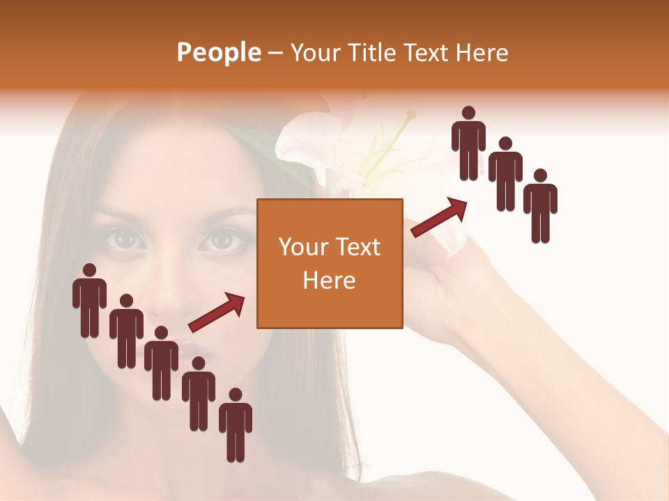 Female Relaxation Caucasian PowerPoint Template