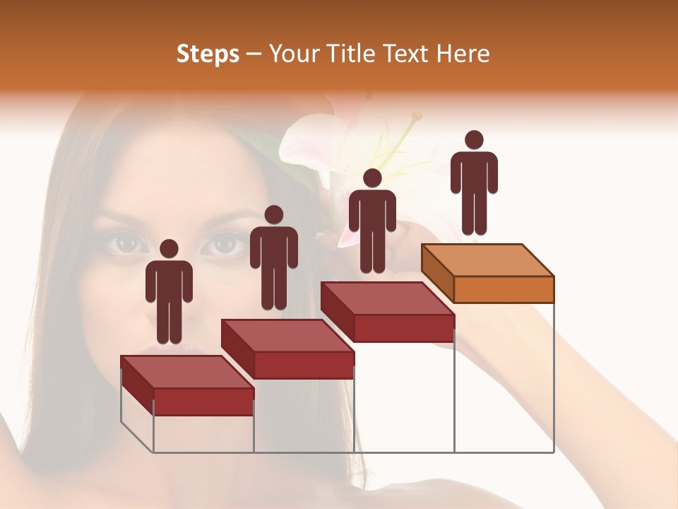 Female Relaxation Caucasian PowerPoint Template