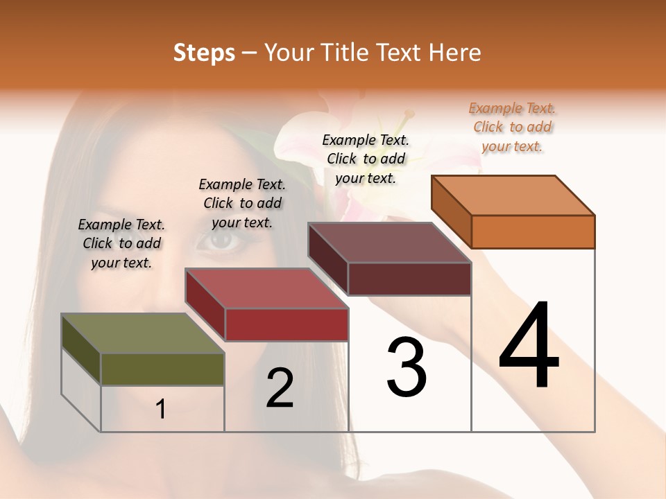 Female Relaxation Caucasian PowerPoint Template