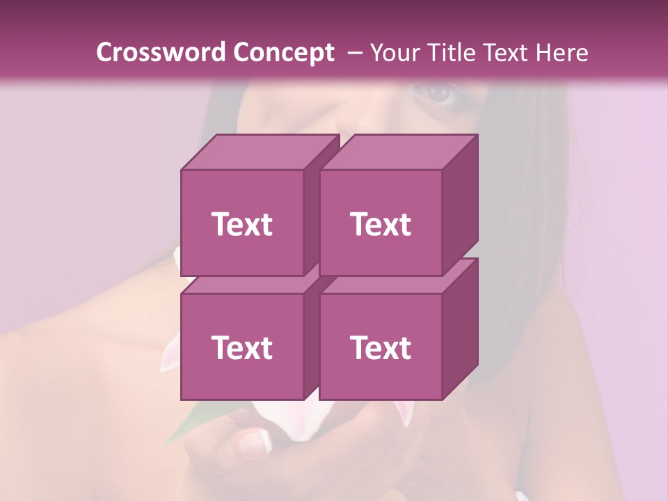 Adult Portrait Female PowerPoint Template