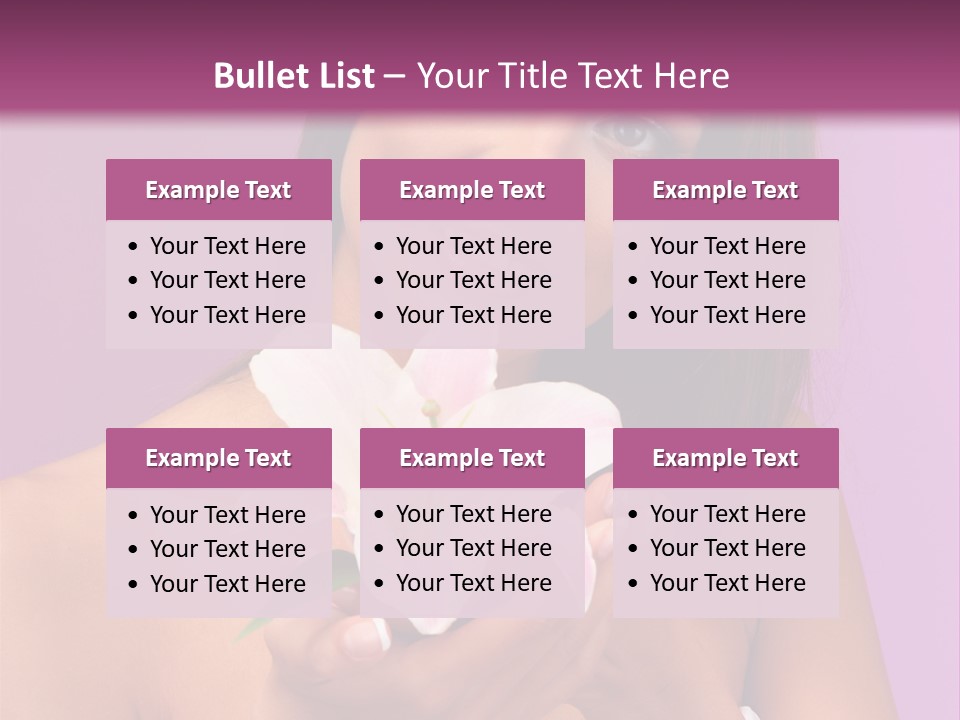 Adult Portrait Female PowerPoint Template