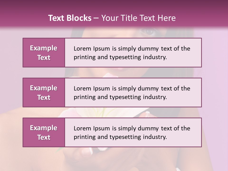 Adult Portrait Female PowerPoint Template