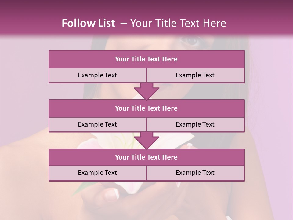 Adult Portrait Female PowerPoint Template