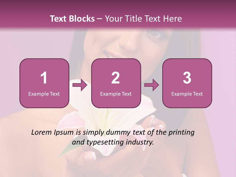 Adult Portrait Female PowerPoint Template