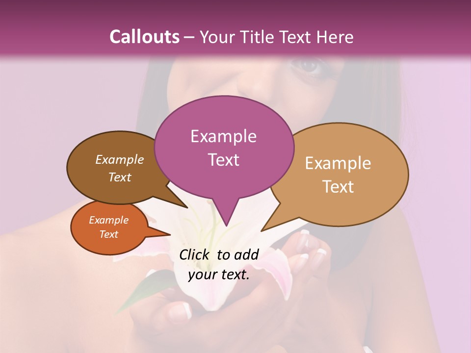 Adult Portrait Female PowerPoint Template