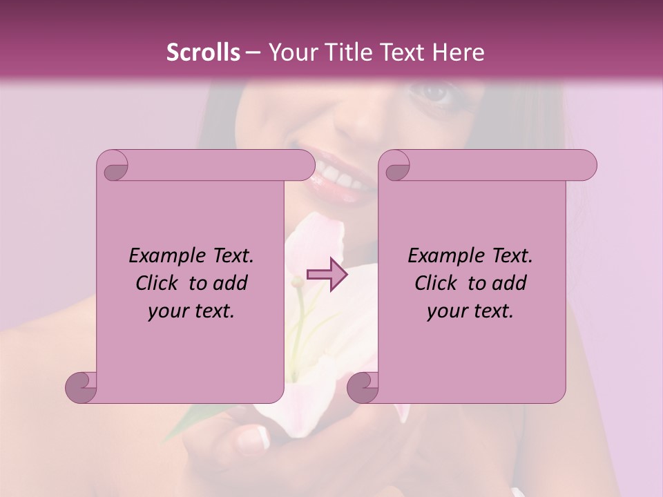 Adult Portrait Female PowerPoint Template