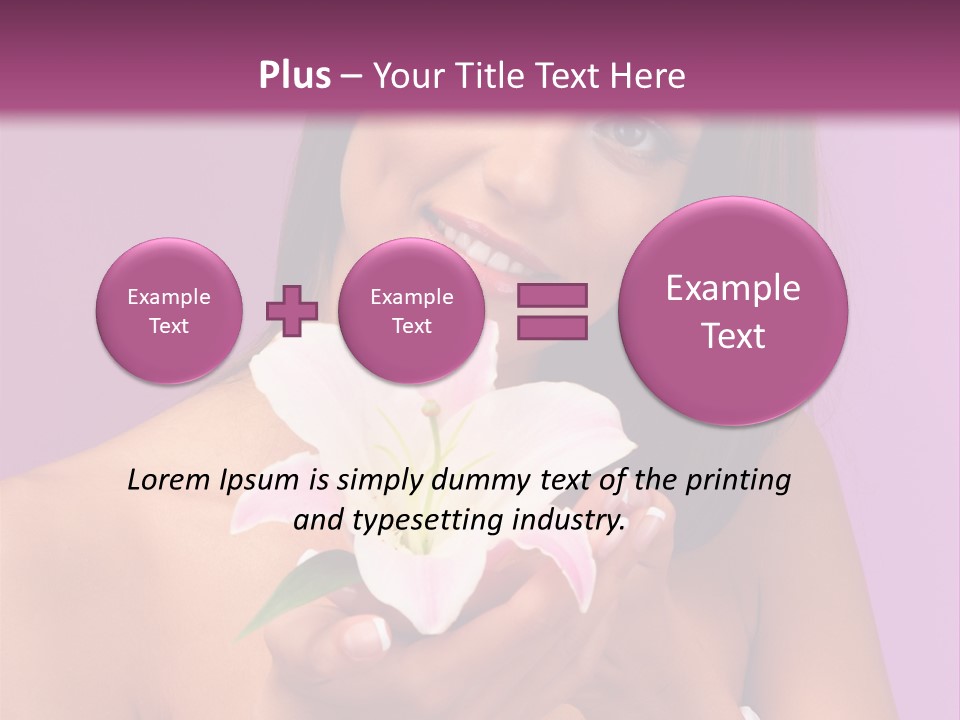 Adult Portrait Female PowerPoint Template