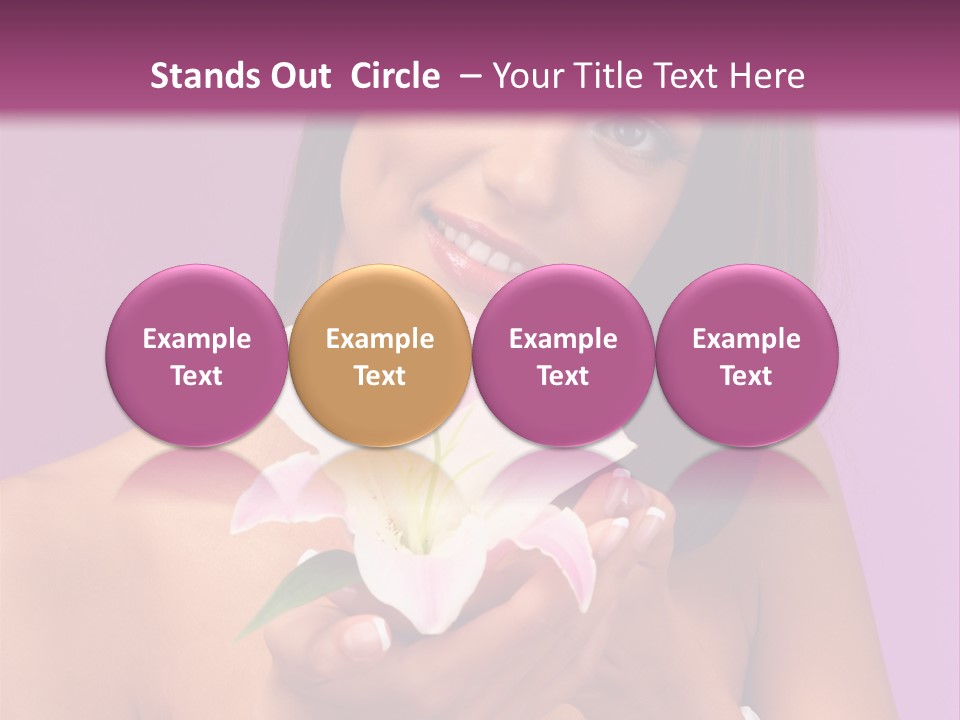 Adult Portrait Female PowerPoint Template