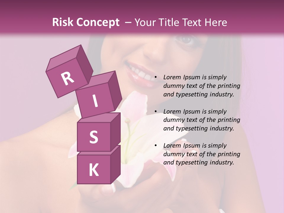 Adult Portrait Female PowerPoint Template