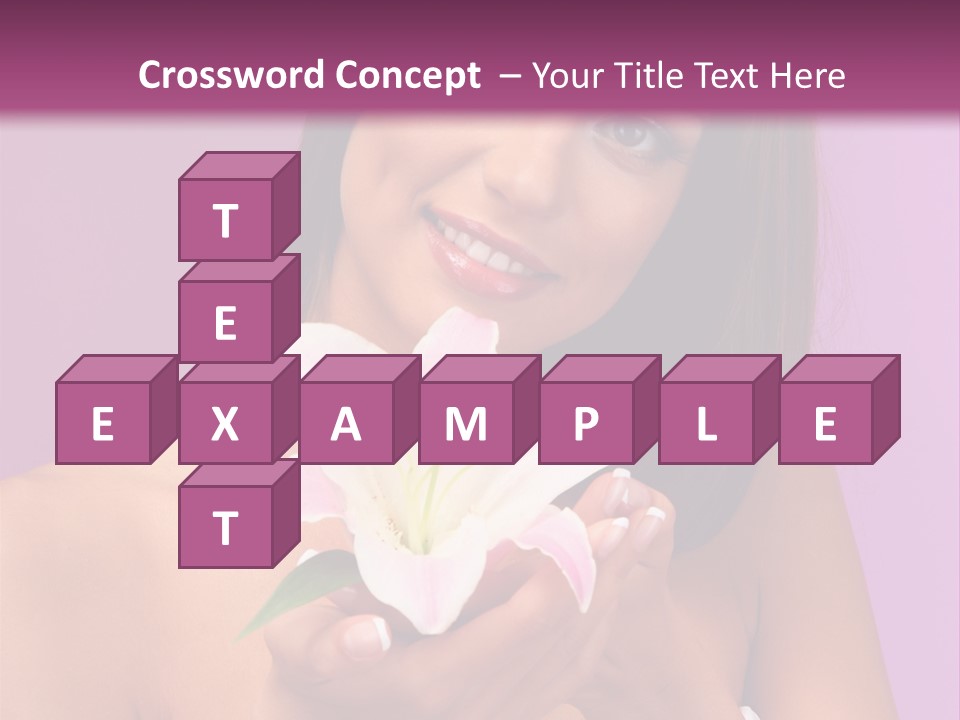 Adult Portrait Female PowerPoint Template