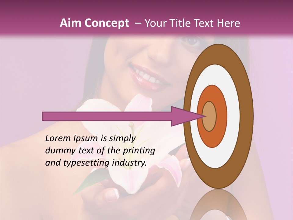 Adult Portrait Female PowerPoint Template