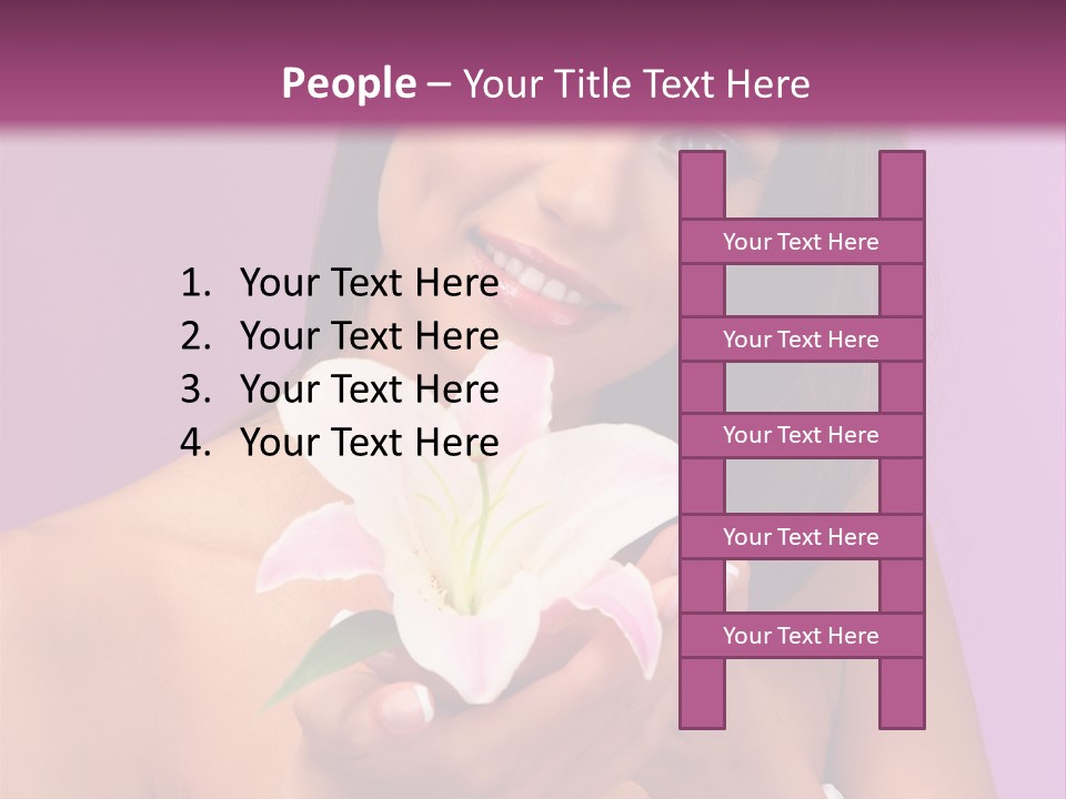 Adult Portrait Female PowerPoint Template