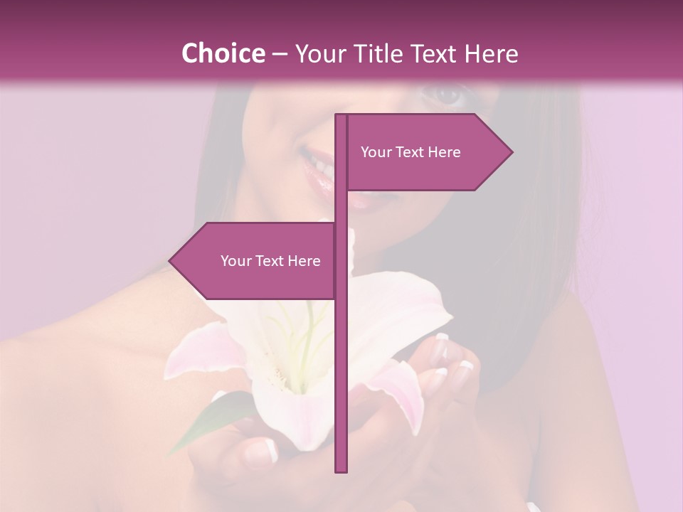 Adult Portrait Female PowerPoint Template