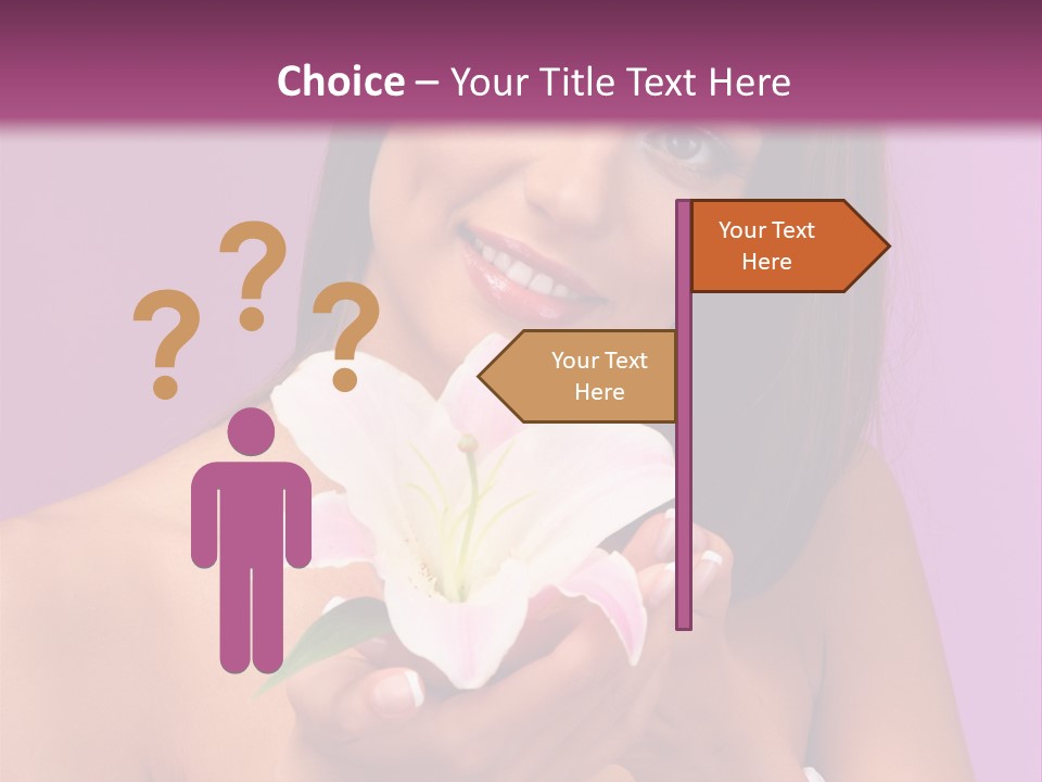 Adult Portrait Female PowerPoint Template