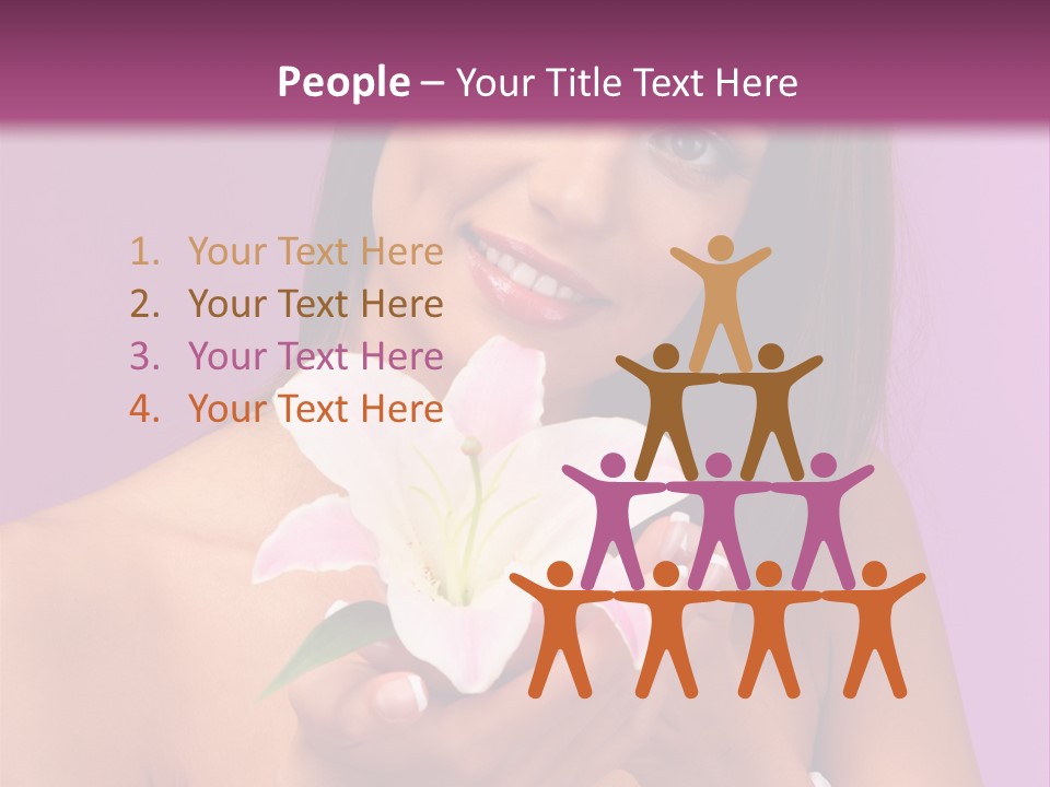 Adult Portrait Female PowerPoint Template