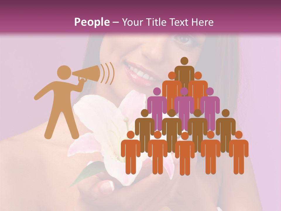 Adult Portrait Female PowerPoint Template