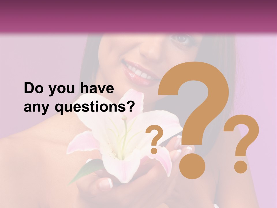 Adult Portrait Female PowerPoint Template