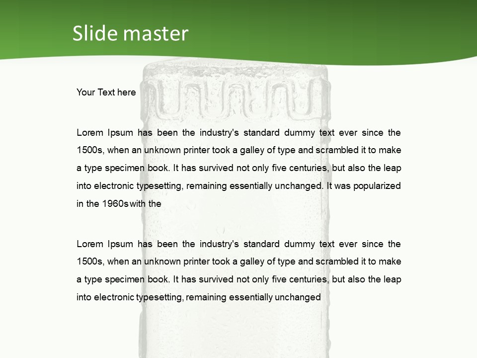 Background Isolated Garnish PowerPoint Template