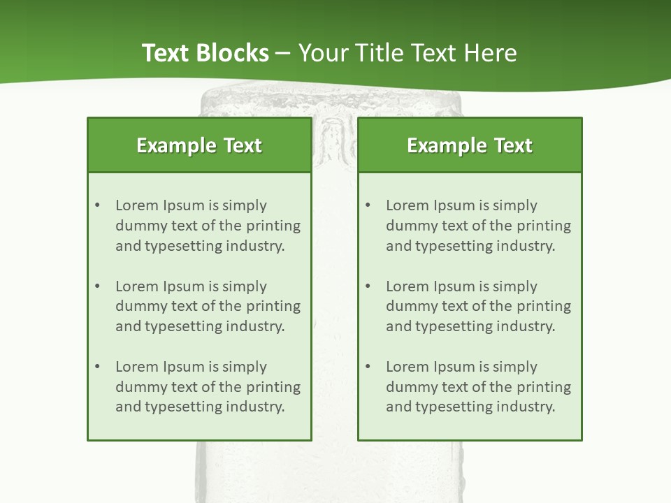 Background Isolated Garnish PowerPoint Template