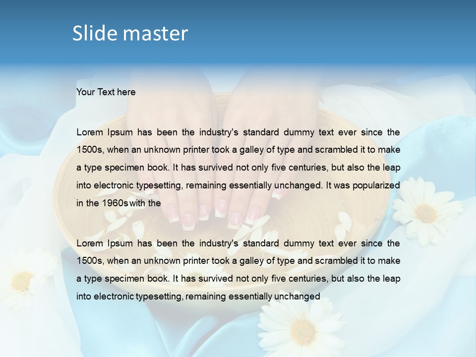 Water Treatment Cloth PowerPoint Template