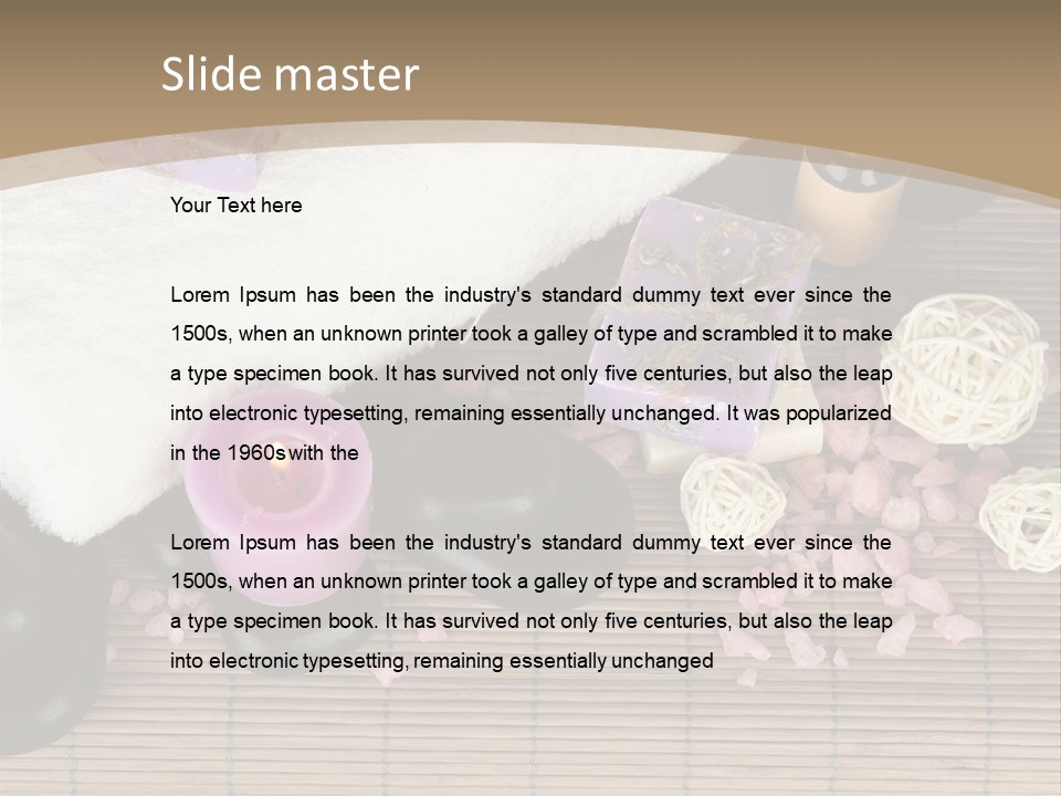 Tradition Cosmetics Water PowerPoint Template