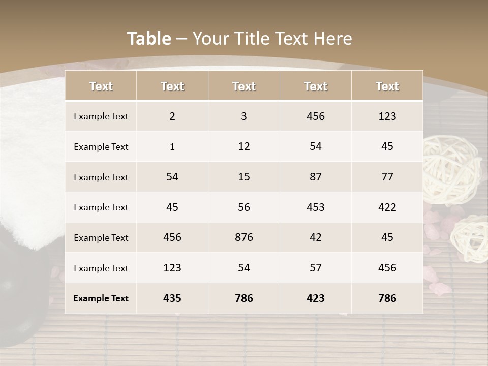 Tradition Cosmetics Water PowerPoint Template