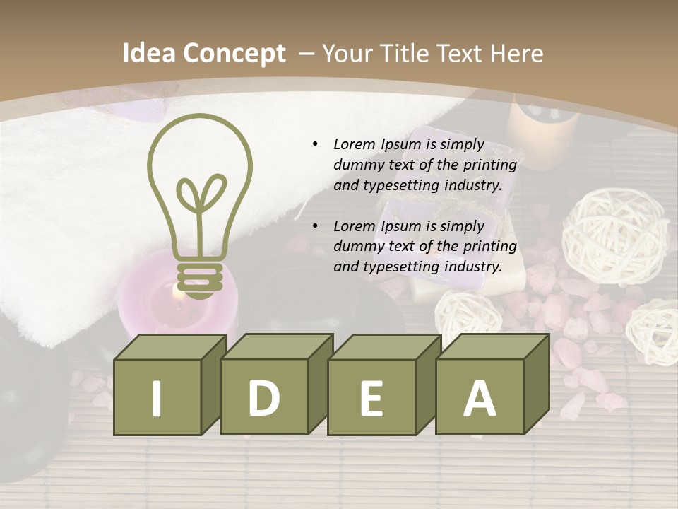 Tradition Cosmetics Water PowerPoint Template