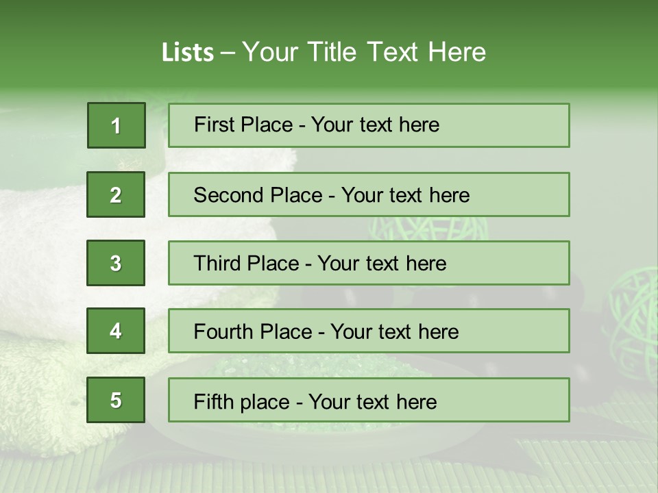 Towel Skincare Aroma PowerPoint Template