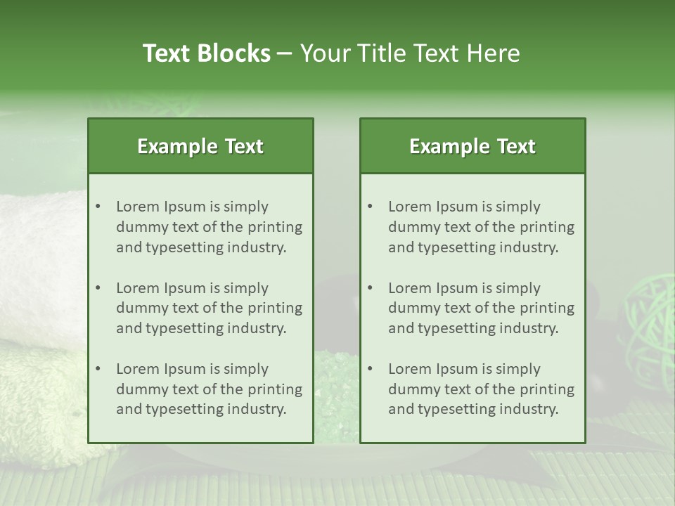 Towel Skincare Aroma PowerPoint Template