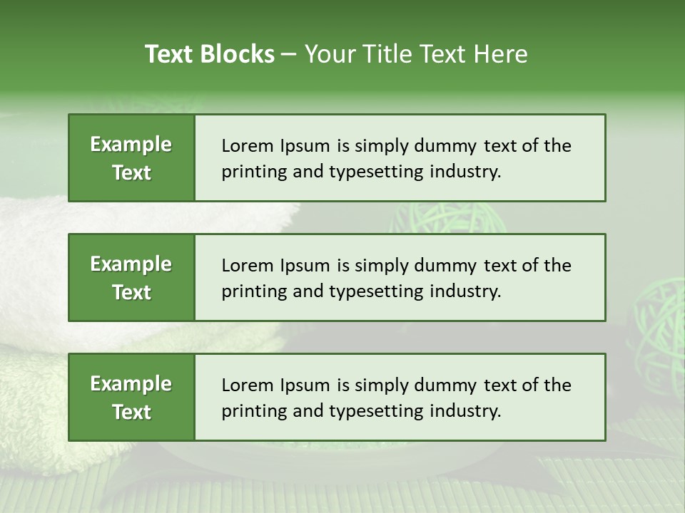 Towel Skincare Aroma PowerPoint Template